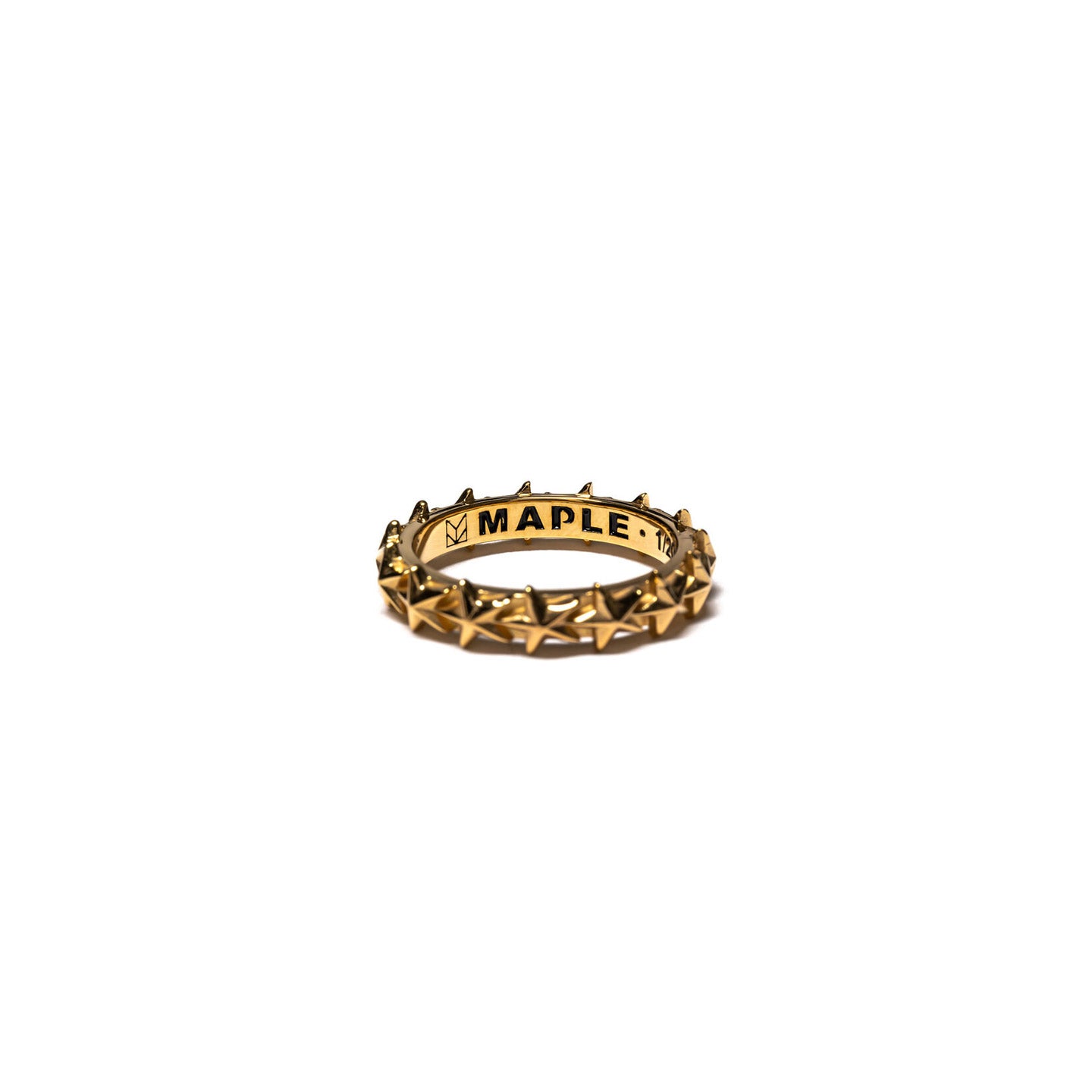 MAPLE STAR RING 14K GOLD PLATED