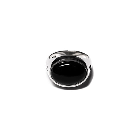 MAPLE TUBBY RING SILVER 925 / ONYX