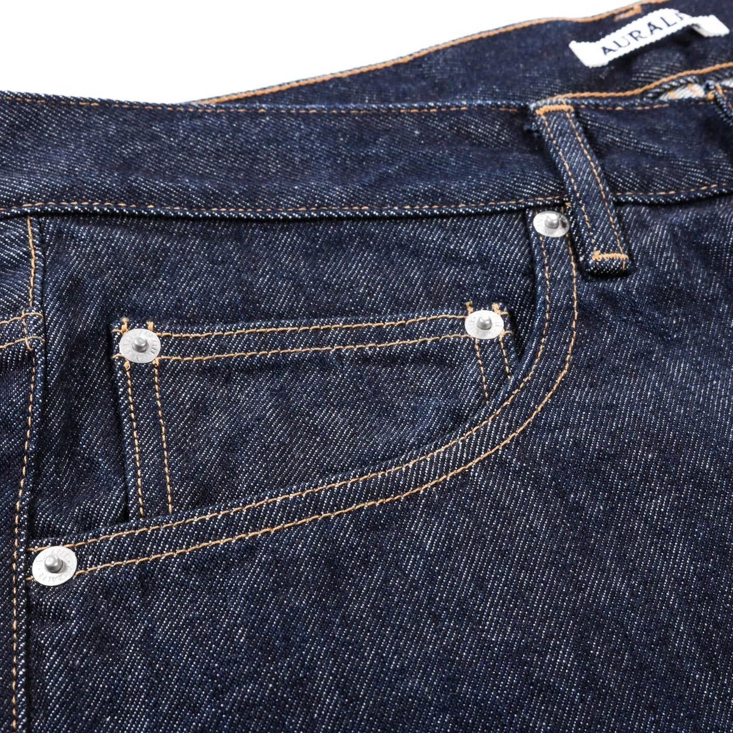 AURALEE HARD TWIST DENIM WIDE PANTS INDIGO
