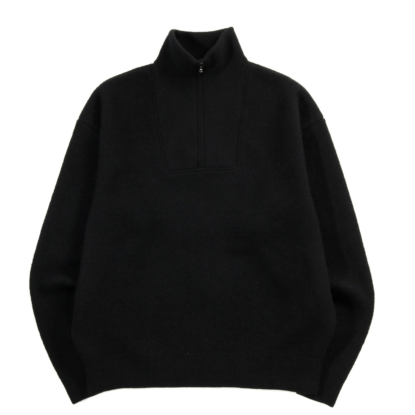 ARPENTEUR CAM SWEATER FELTED WOOL BLACK