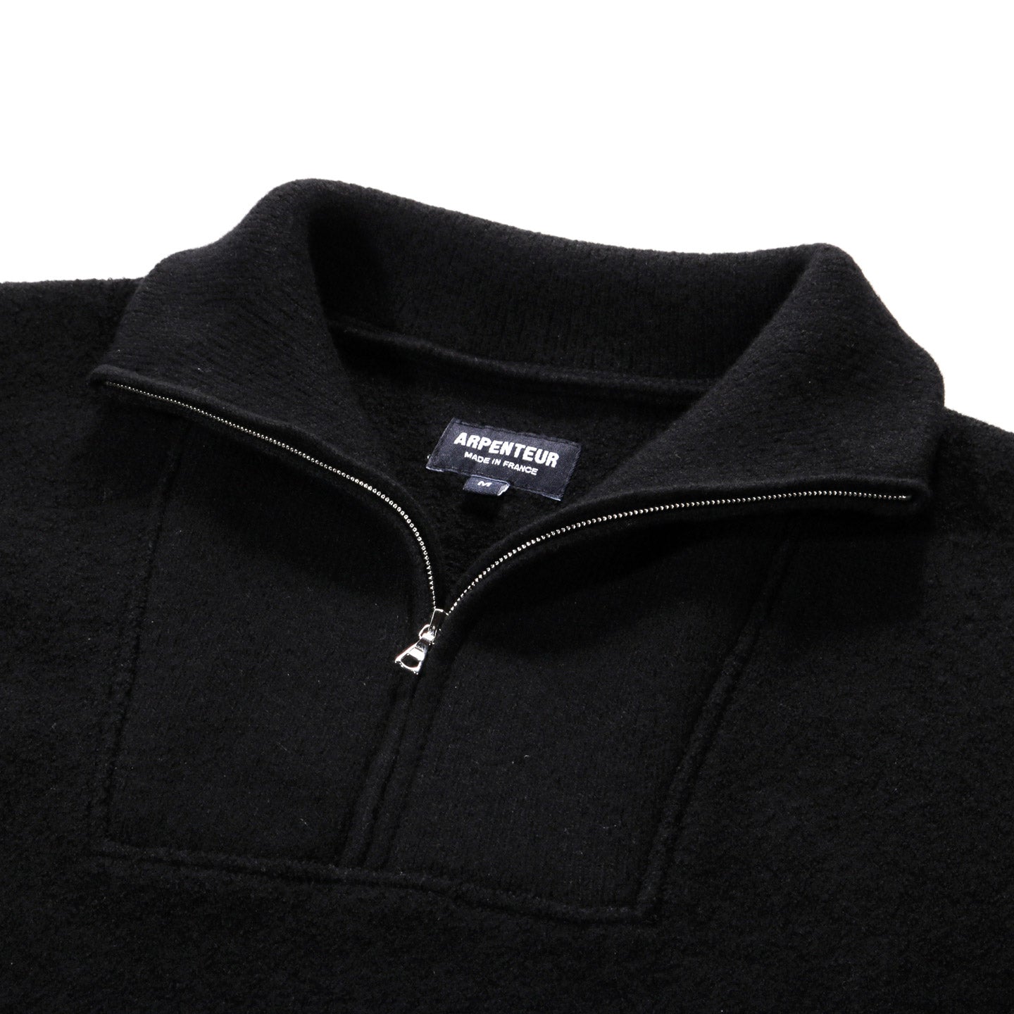 ARPENTEUR CAM SWEATER FELTED WOOL BLACK