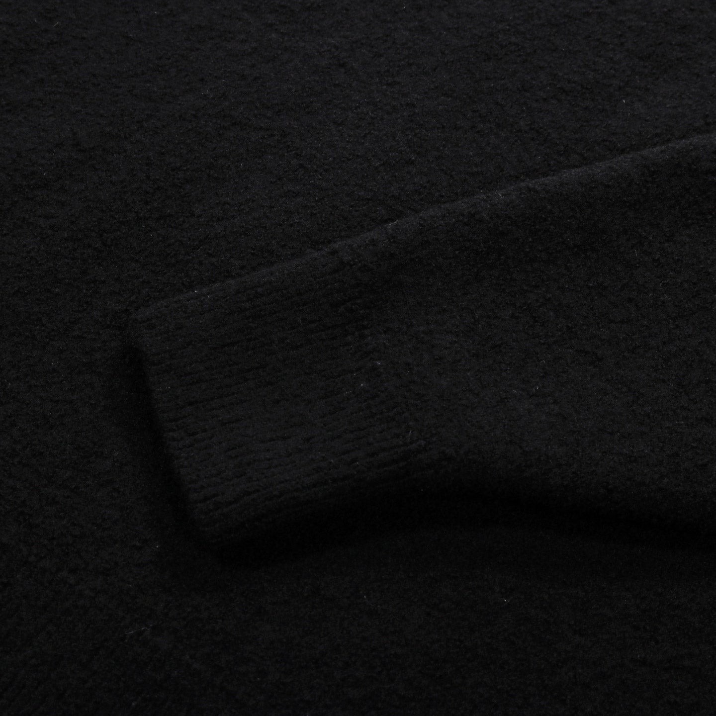 ARPENTEUR CAM SWEATER FELTED WOOL BLACK
