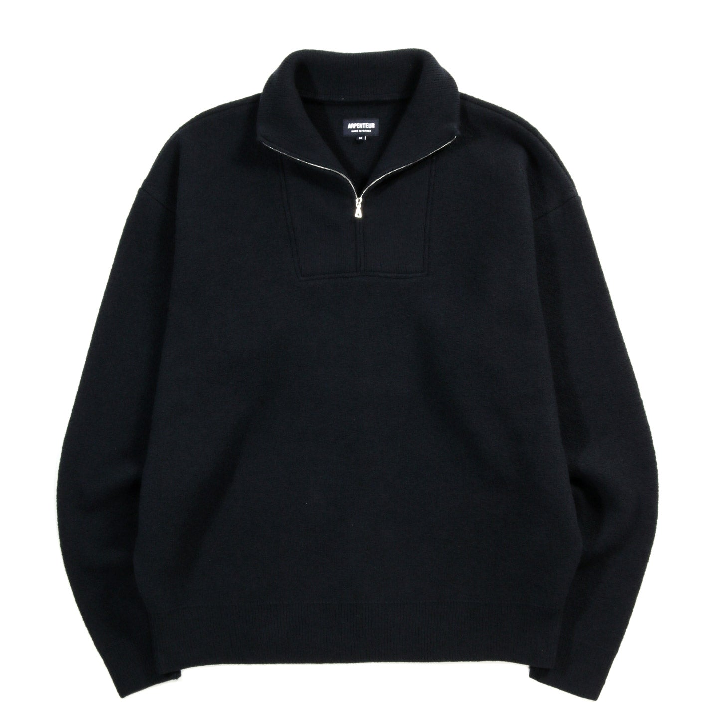 ARPENTEUR CAM SWEATER FELTED WOOL MIDNIGHT