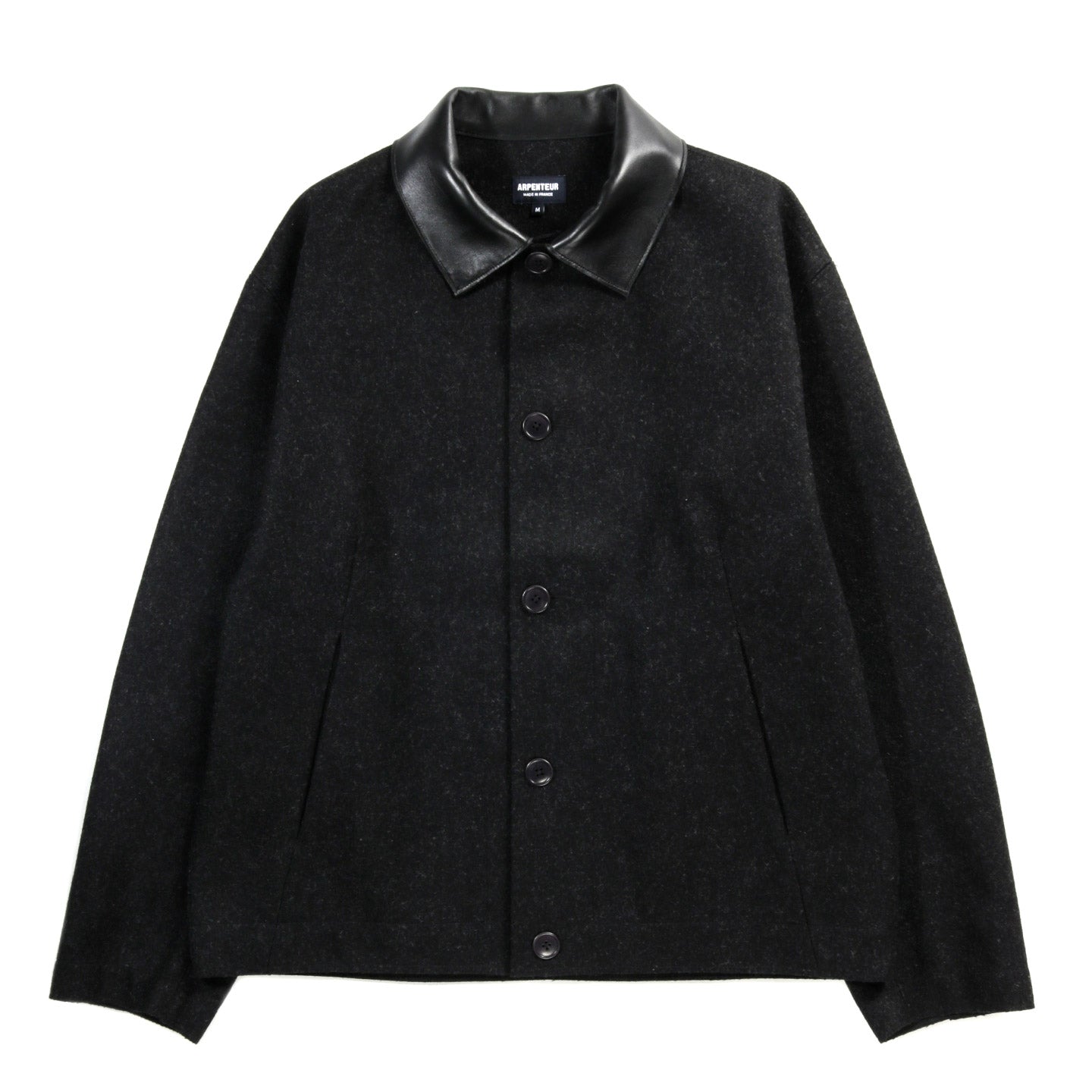 ARPENTEUR LUX C JACKET WOOL MELTON CHARCOAL