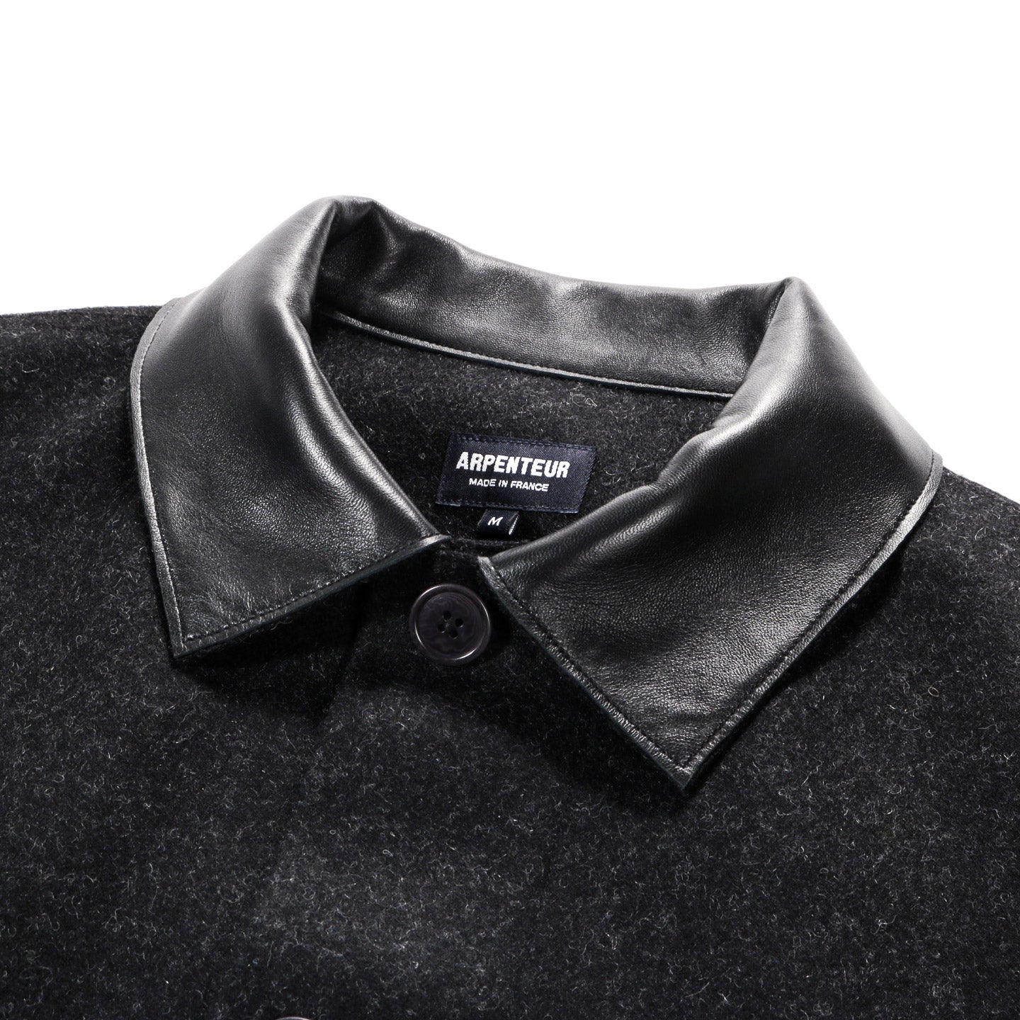 ARPENTEUR LUX C JACKET WOOL MELTON CHARCOAL