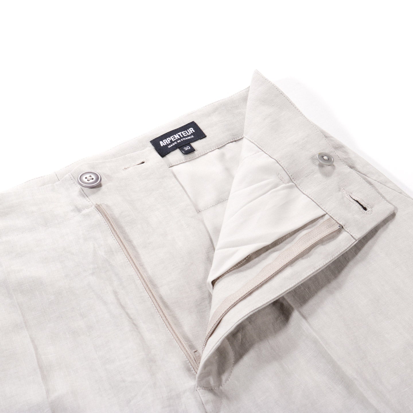 ARPENTEUR FOX PANT HIGH DENSITY LINEN GREIGE