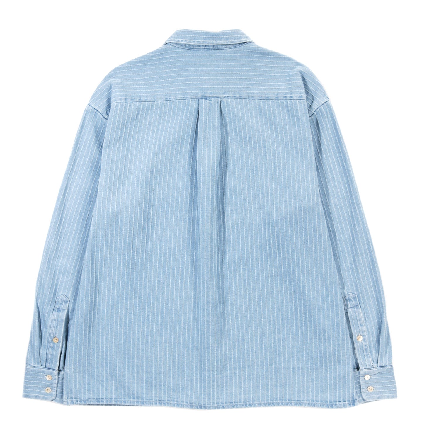 A KIND OF GUISE GUSTO SHIRT DISTRESSED STRIPE DENIM