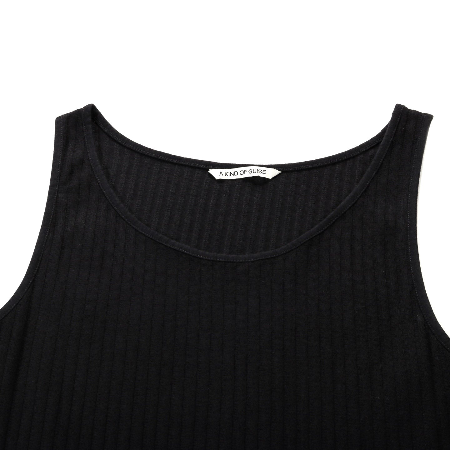 A KIND OF GUISE TOMASO TANKTOP BLACK AJOUR