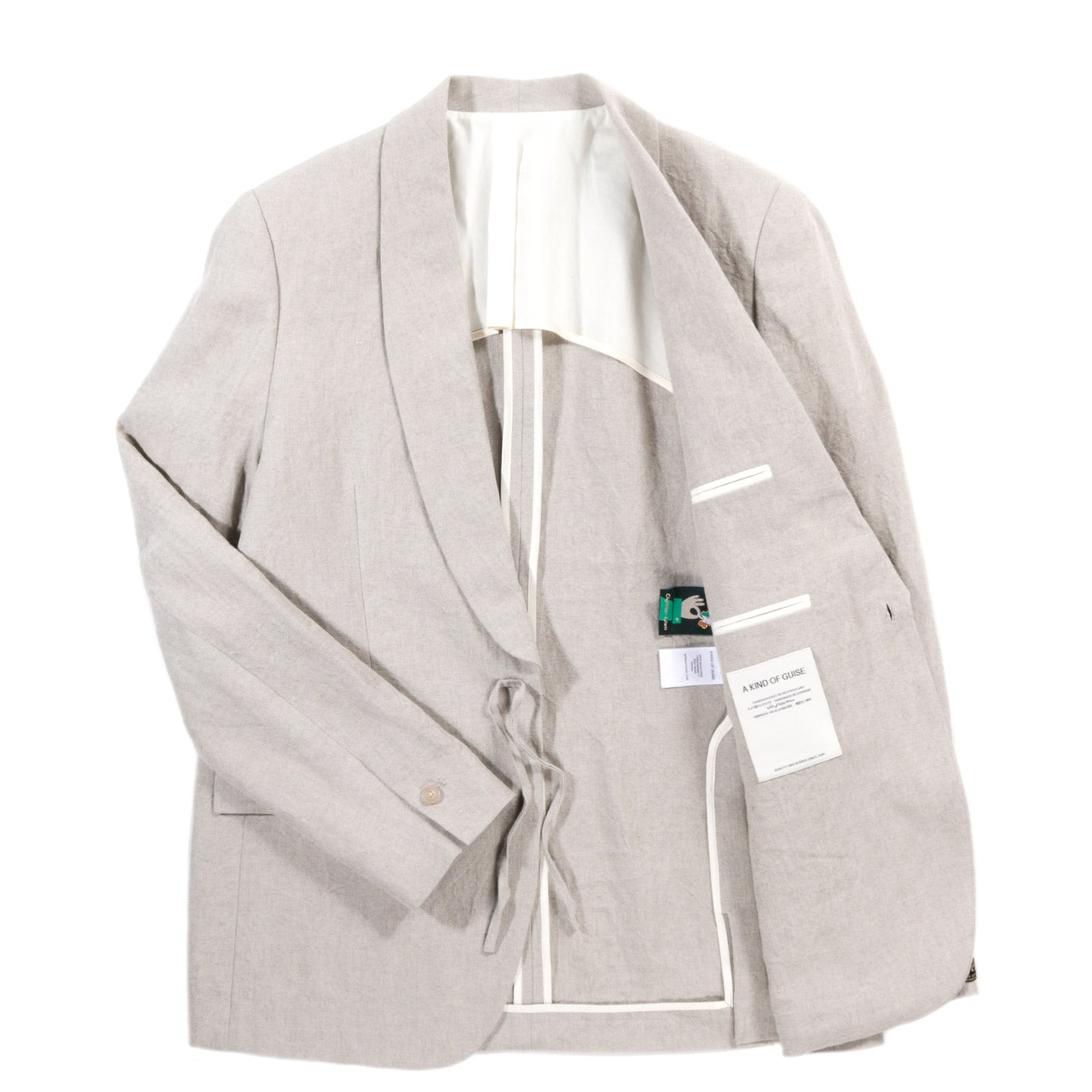 A KIND OF GUISE SHINJI BLAZER BEACH LINEN