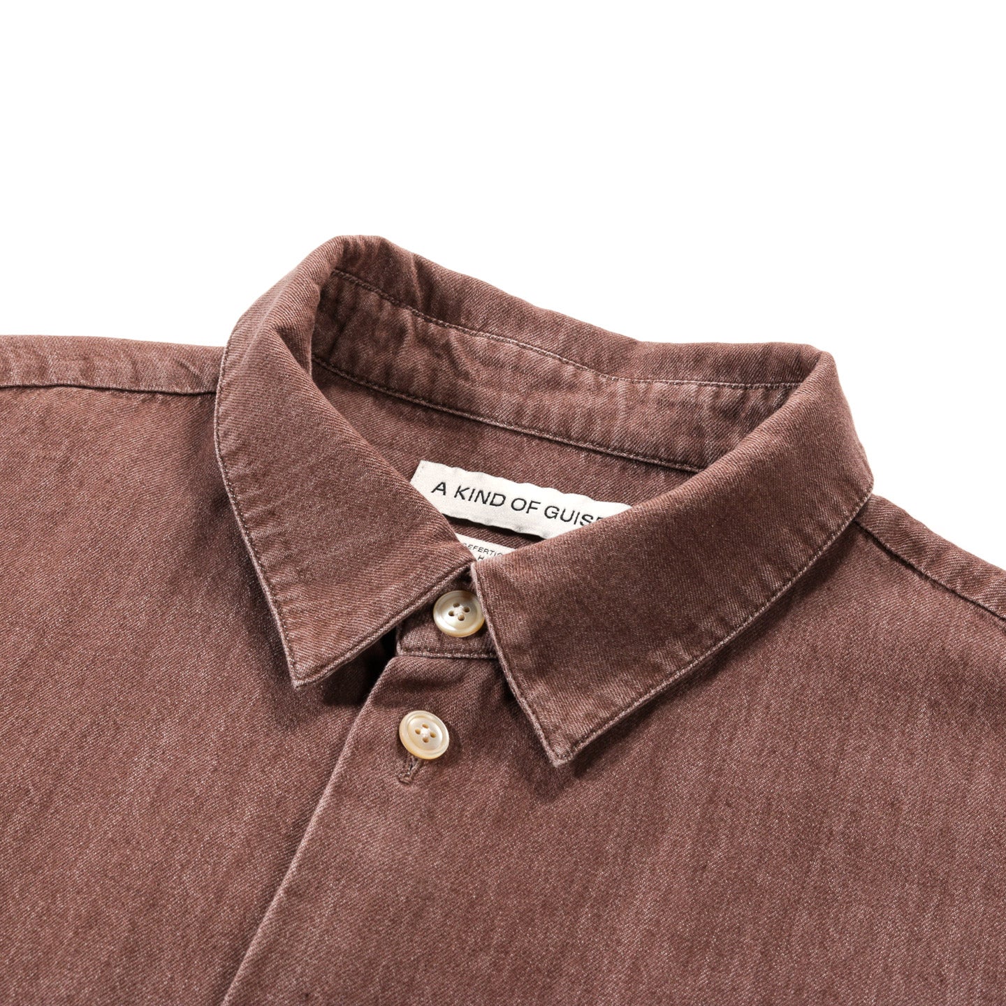 A KIND OF GUISE GUSTO SHIRT SEPIA DENIM
