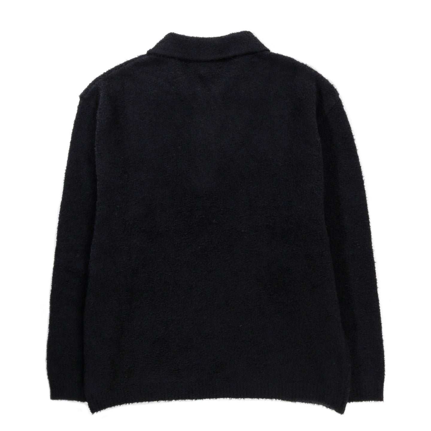 A KIND OF GUISE PIRRO KNIT POLO FRIZZY BLACK