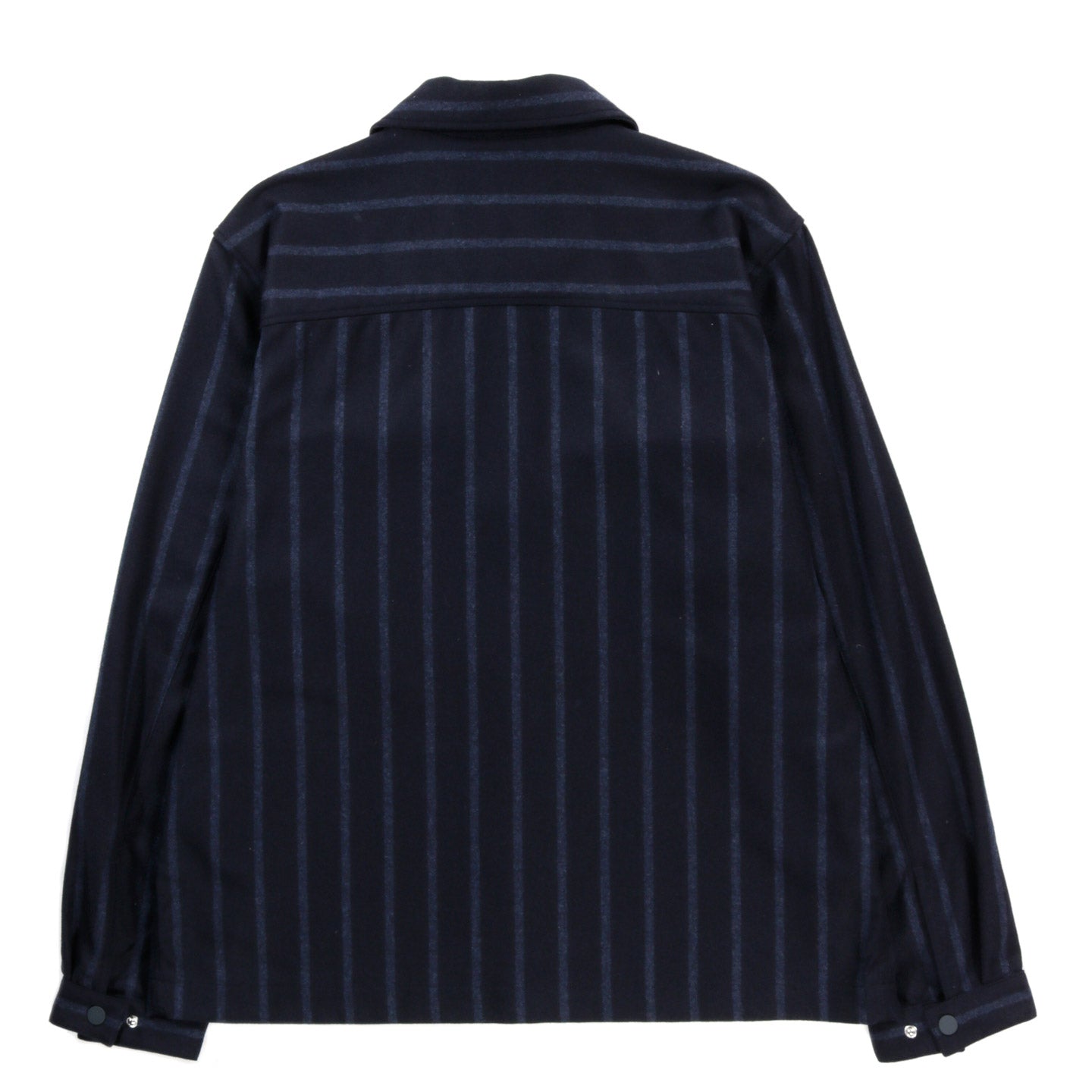 A KIND OF GUISE SANDEL SHIRT JACKET OSCURO NAVY STRIPES