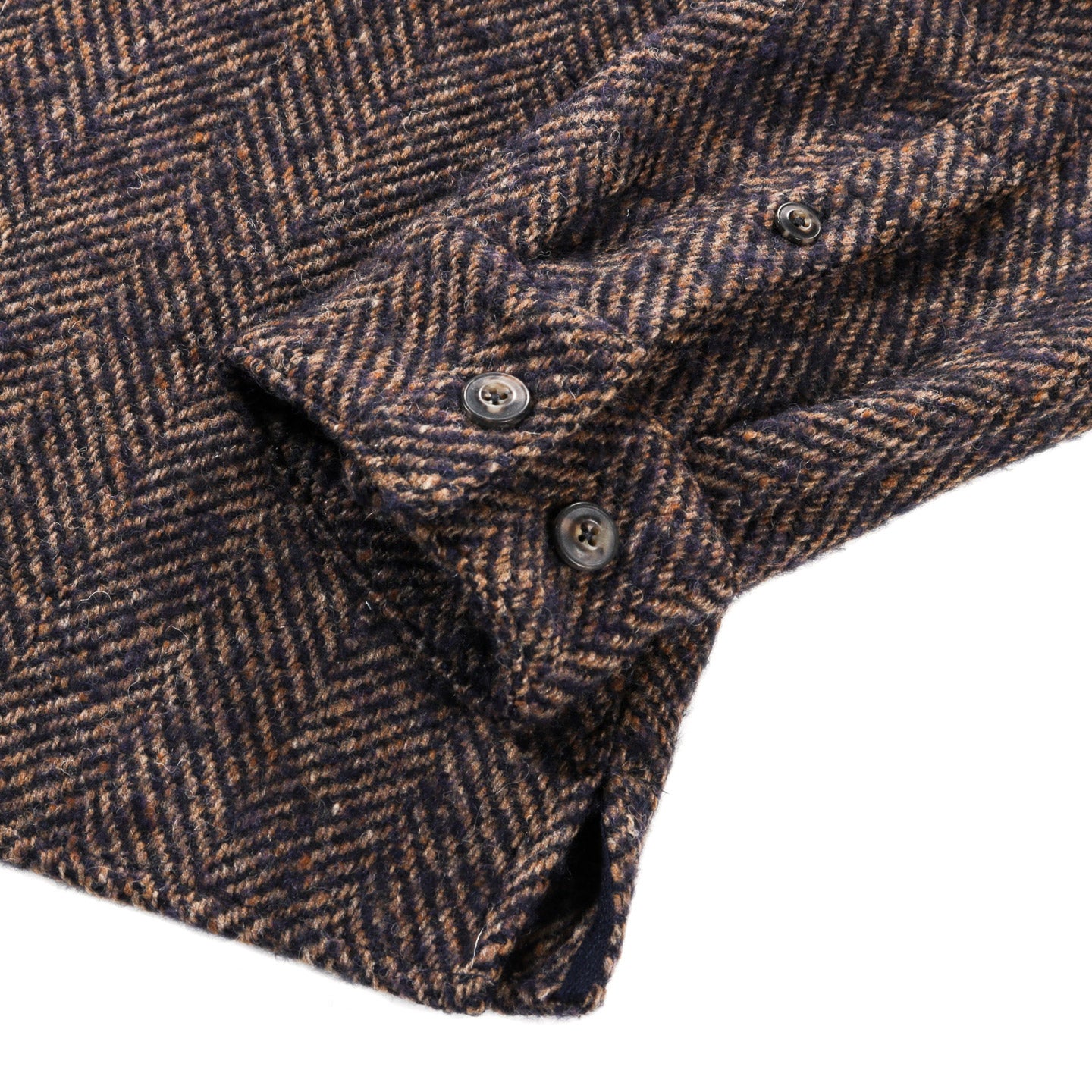 A KIND OF GUISE CULLU OVERSHIRT OPAL HERRINGBONE