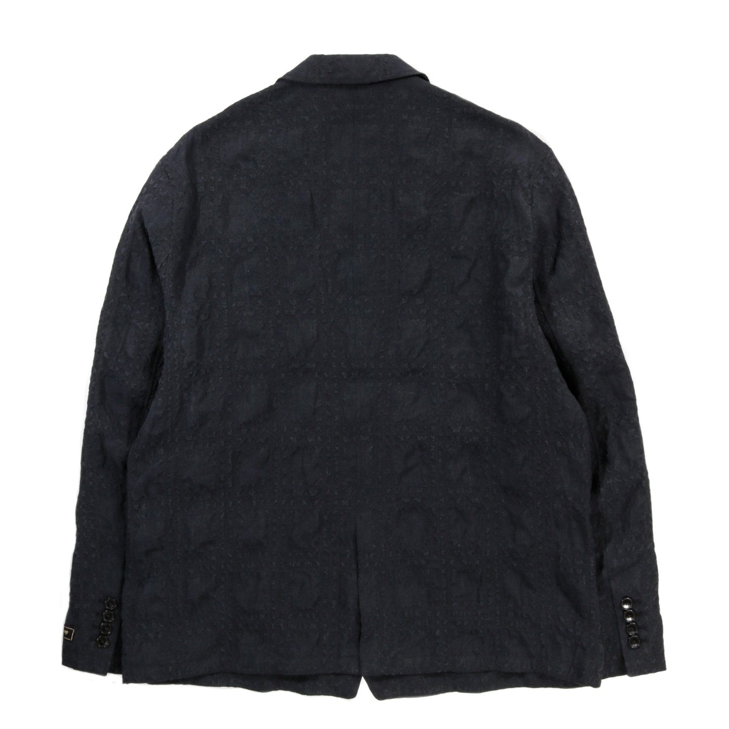 A KIND OF GUISE DECONSTRUCTED PEAK BLAZER FADED BLACK SEERCHECK