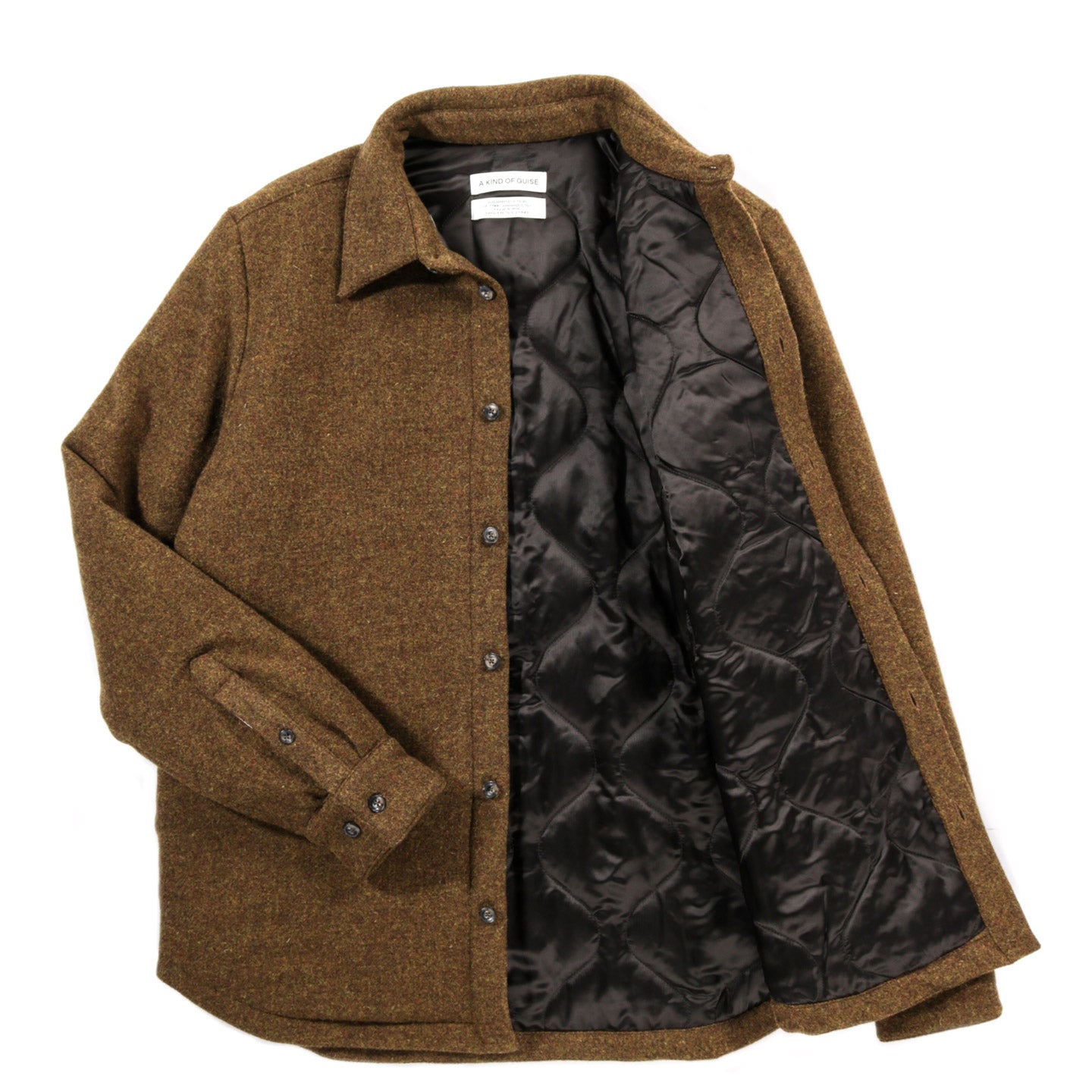 A KIND OF GUISE MARANI OVERSHIRT ARMADILLO BROWN