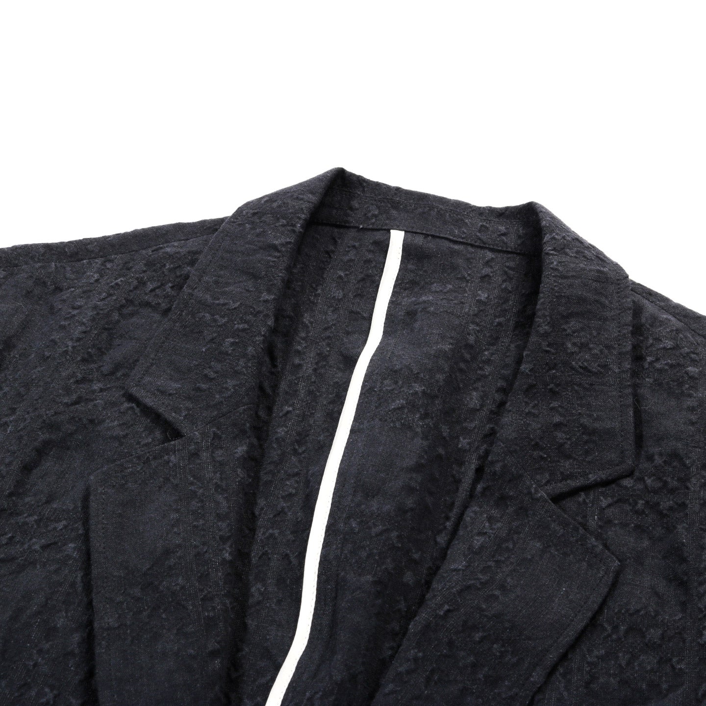 A KIND OF GUISE DECONSTRUCTED PEAK BLAZER FADED BLACK SEERCHECK