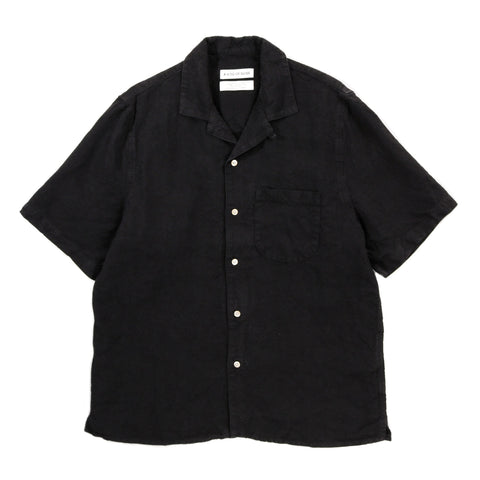 A KIND OF GUISE GIOIA SHIRT MYSTIC BLACK LINEN