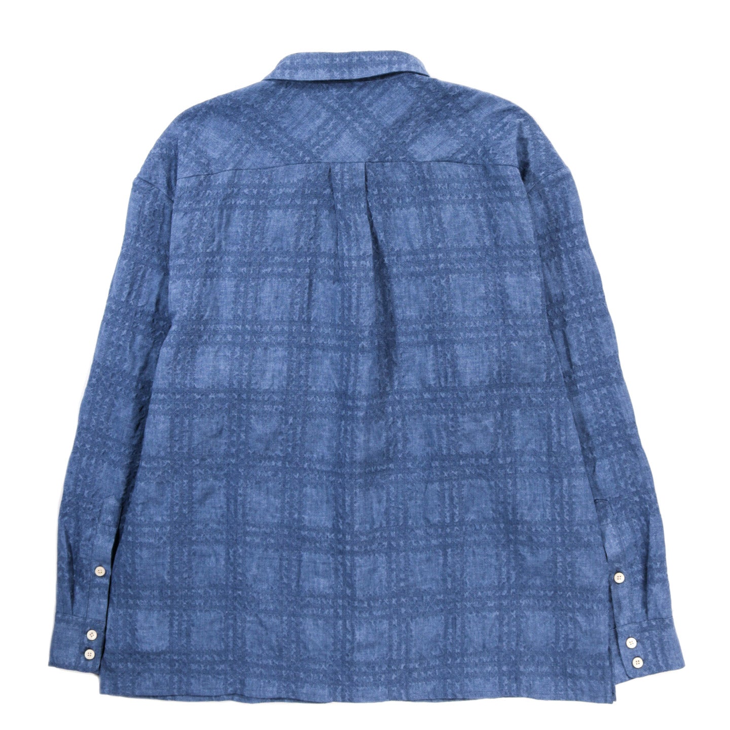 A KIND OF GUISE GUSTO SHIRT AQUAMARINE SEERCHECK