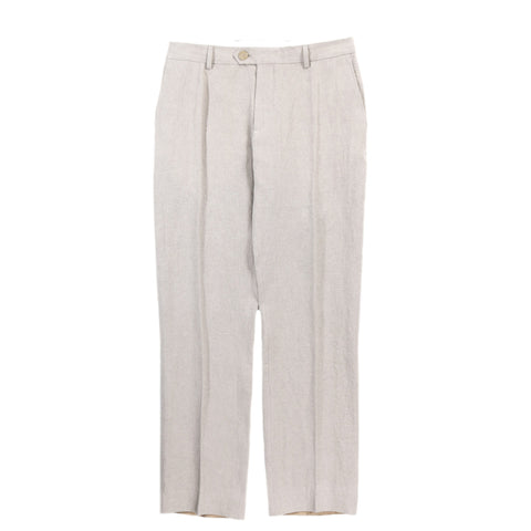 A KIND OF GUISE RELAXED TAILORED TROUSERS BEACH LINEN