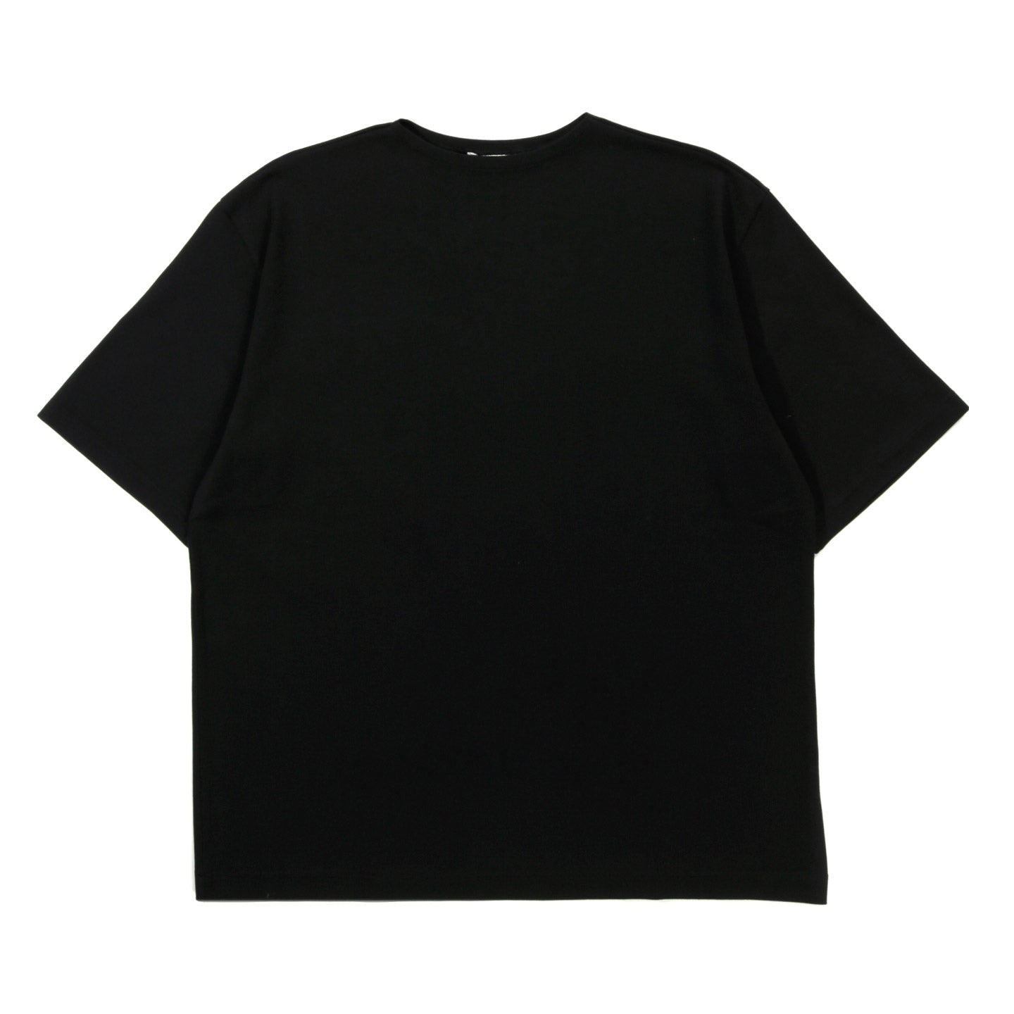 AURALEE LUSTER PLAITING BOAT NECK TEE BLACK