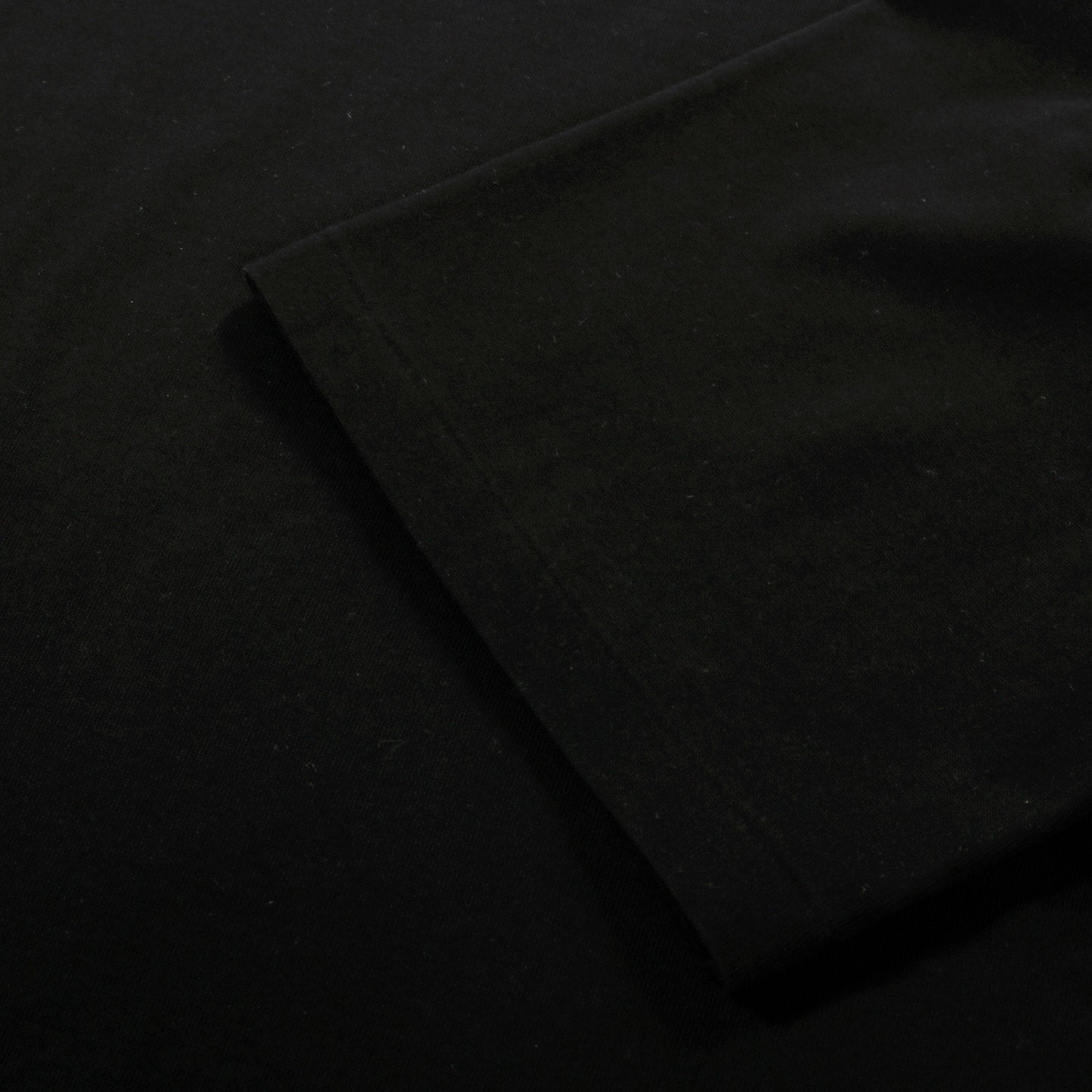 AURALEE LUSTER PLAITING BOAT NECK TEE BLACK