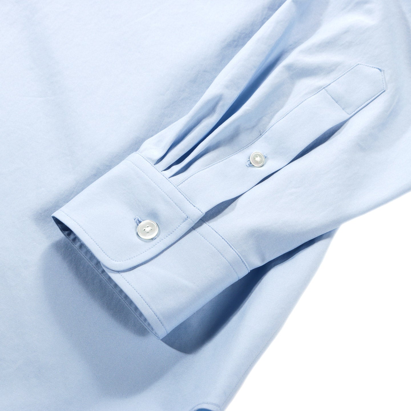 AURALEE WASHED FINX TWILL SHIRT LIGHT BLUE