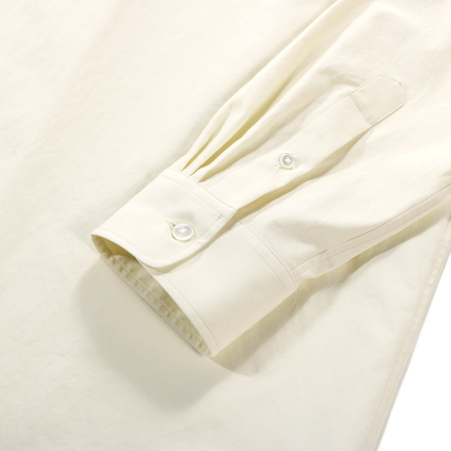 AURALEE WASHED FINX TWILL SHIRT VANILLA