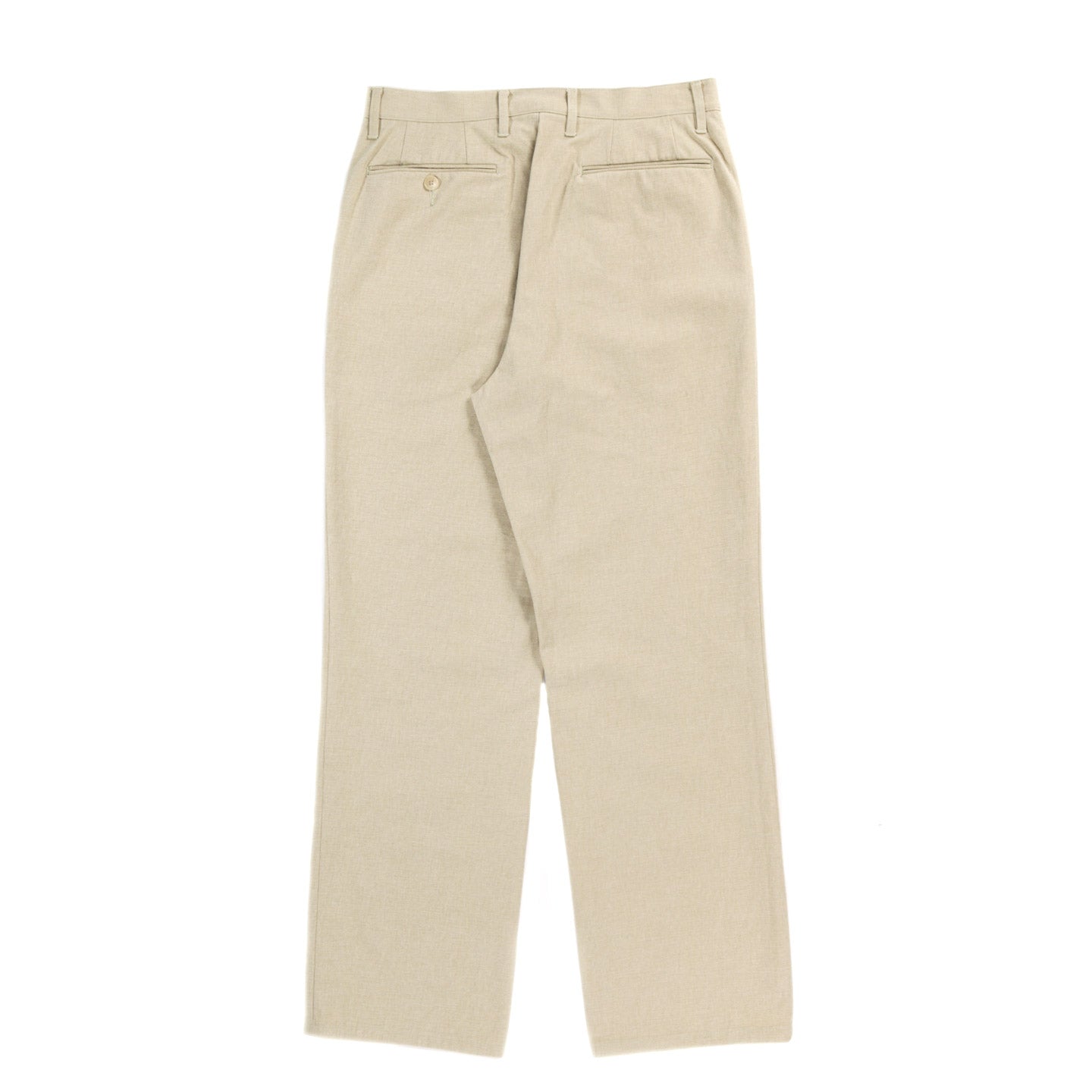 AURALEE WASHED HARD TWIST CANVAS PANTS KHAKI BEIGE