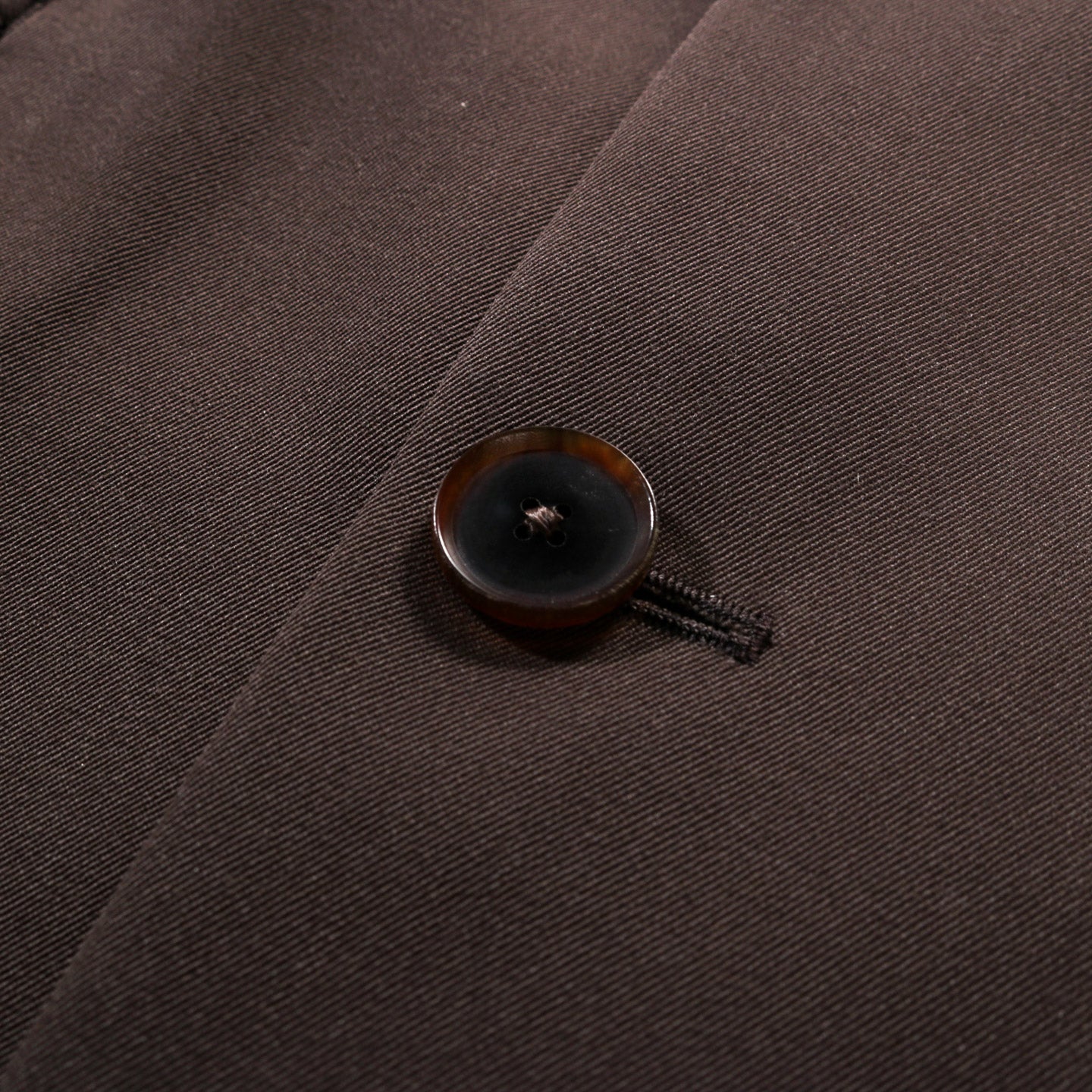 AURALEE LIGHT WOOL MAX GABARDINE JACKET DARK BROWN