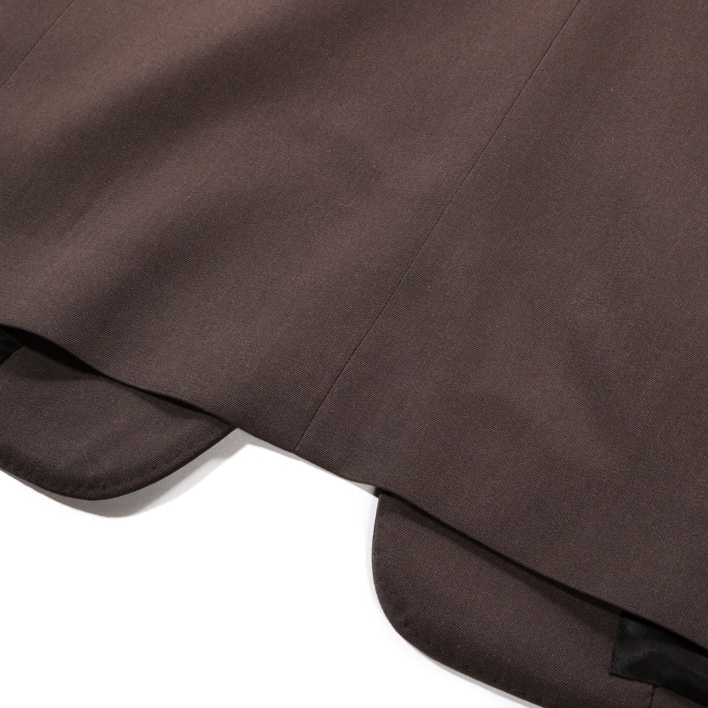 AURALEE LIGHT WOOL MAX GABARDINE JACKET DARK BROWN