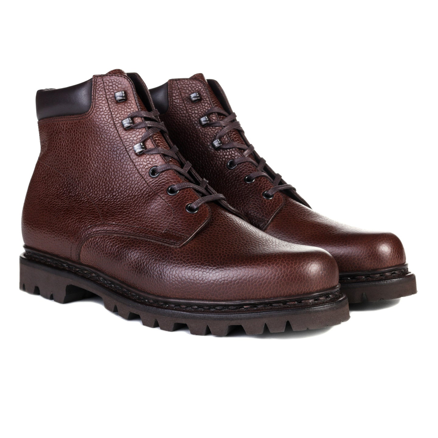 ARPENTEUR PARABOOT BERGY GRAINED CALF LEATHER BROWN