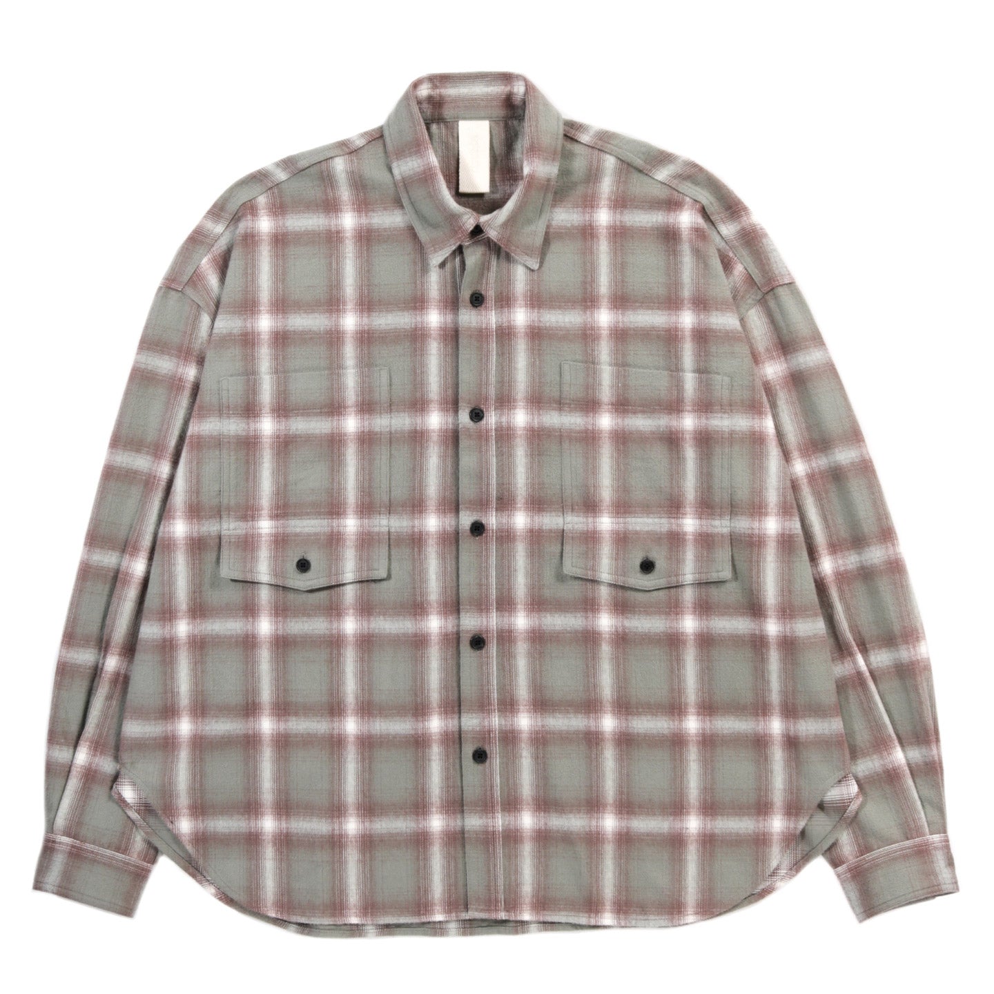 ARCHIE RIVER SHIRT FLAT SAGE PLAID