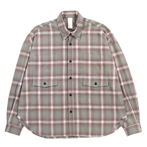 ARCHIE RIVER SHIRT FLAT SAGE PLAID