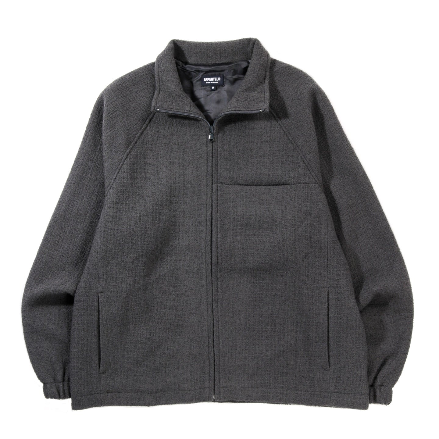 ARPENTEUR TRACK JACKET FANTASY TWEED SLATE