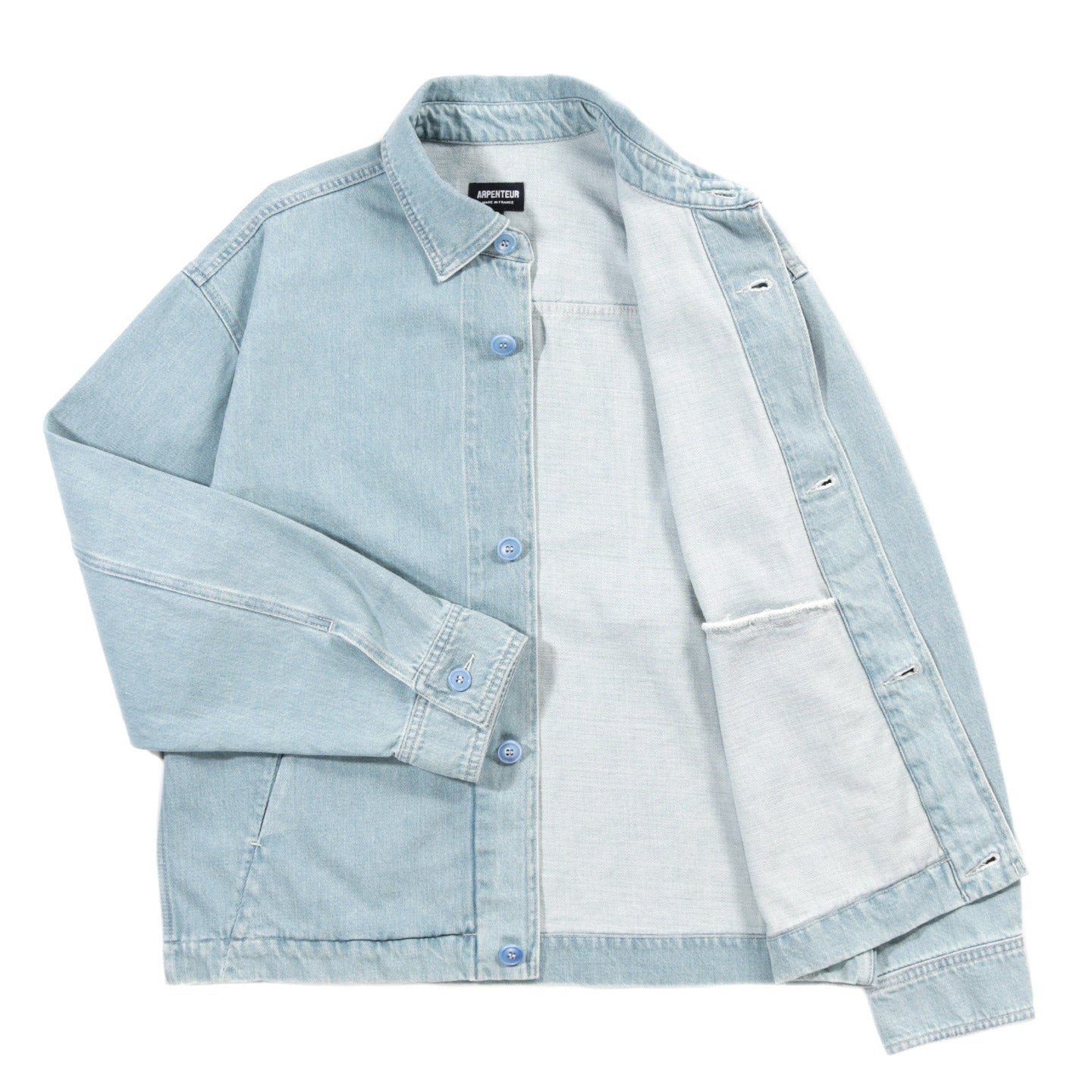 ARPENTEUR LUX JACKET MIDWEIGHT DENIM BLEACH