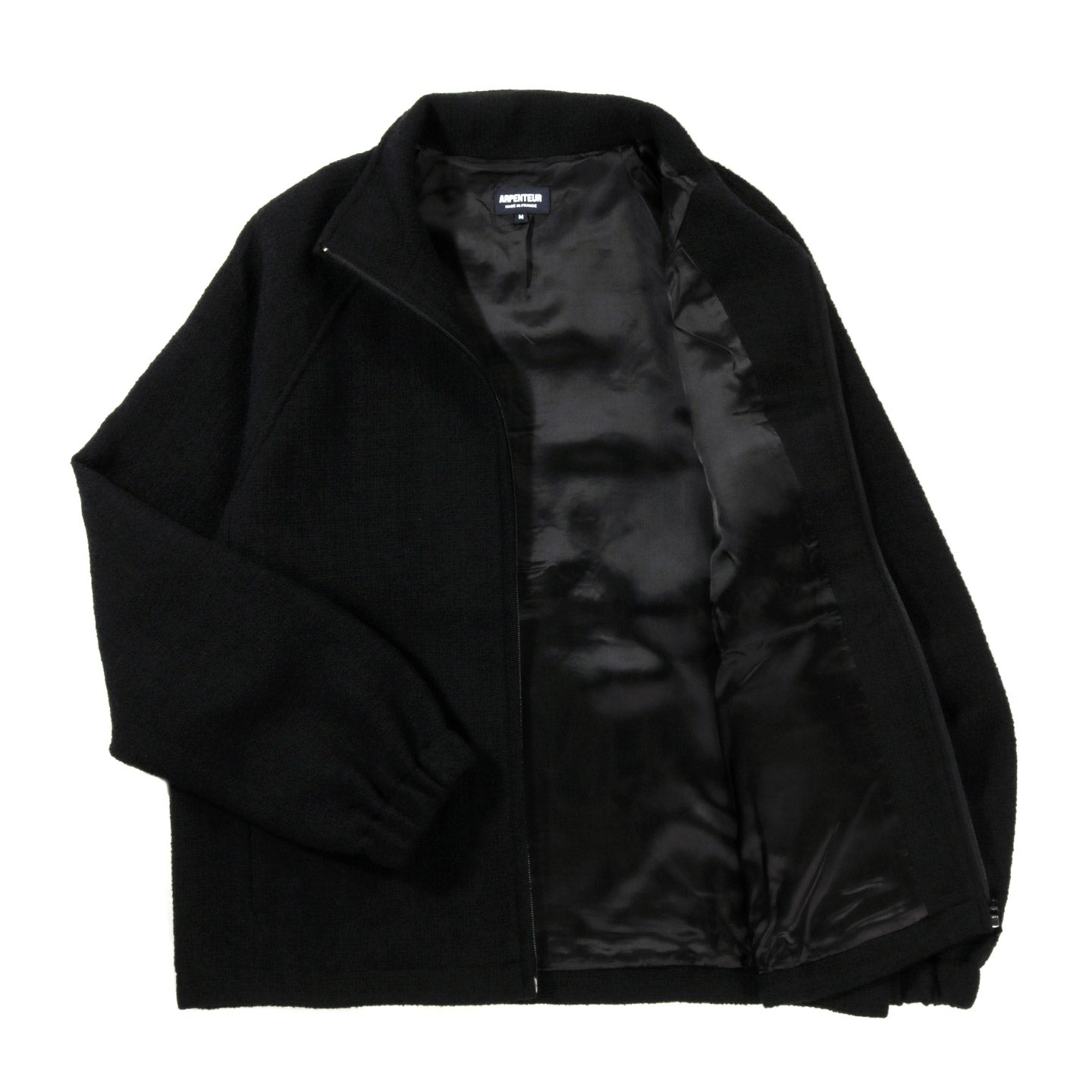 ARPENTEUR TRACK JACKET FANTASY TWEED BLACK