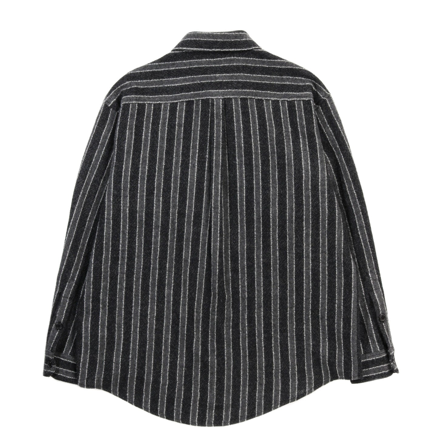 ARCHIE SUNDAY SHIRT GREY WOOL STRIPE