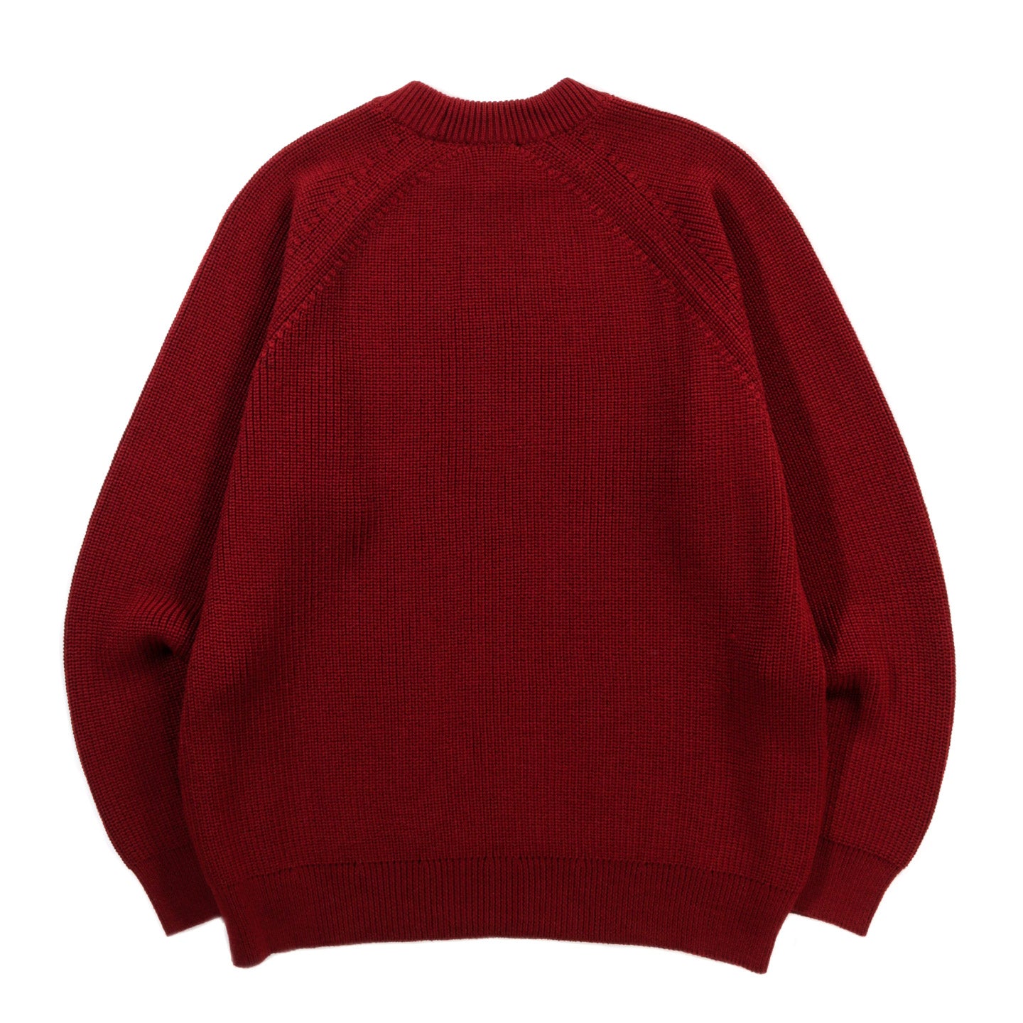 ARPENTEUR PLANO SWEATER MERINO WOOL RIB RED