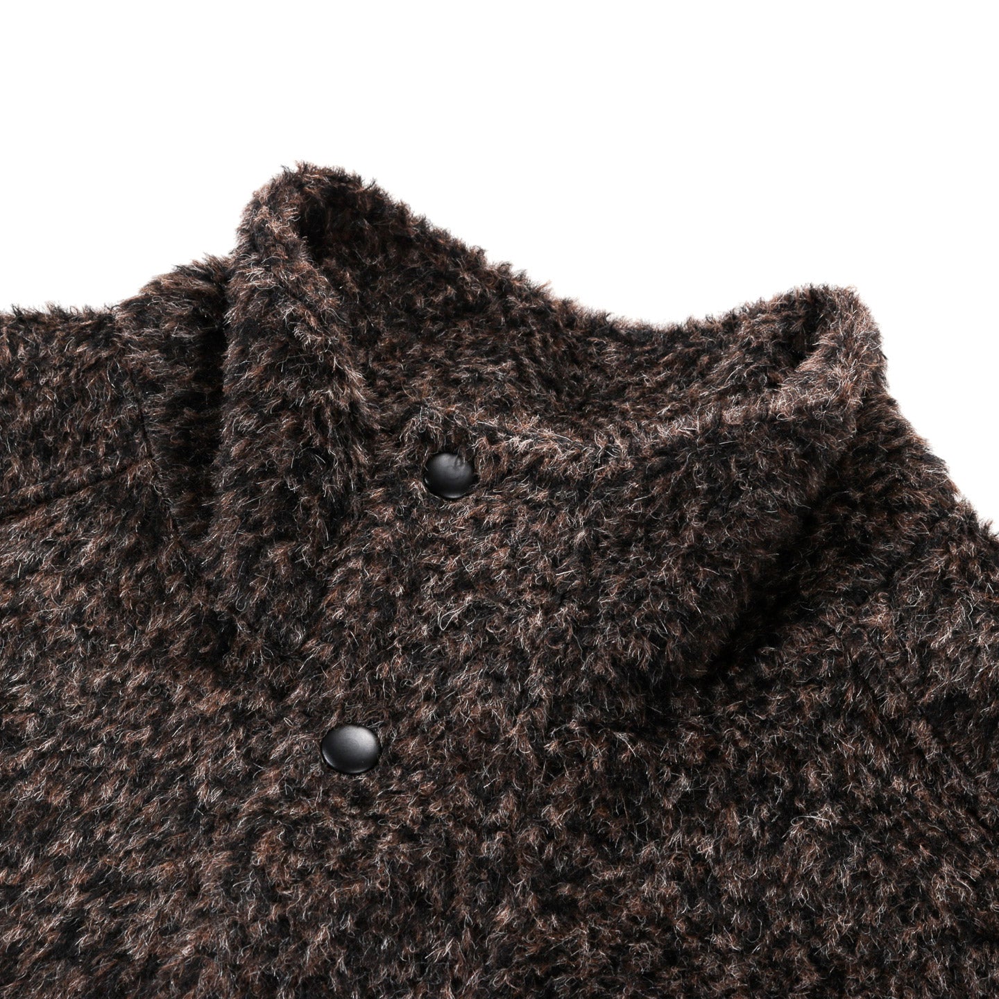 ARCHIE FUNNEL ZIP JACKET FELTED ALPACA WOOL