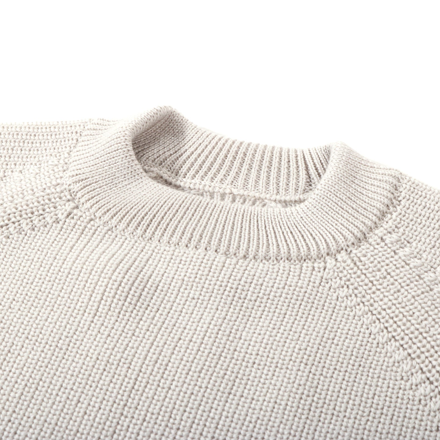 ARPENTEUR PLANO SWEATER MERINO WOOL RIB CHALK