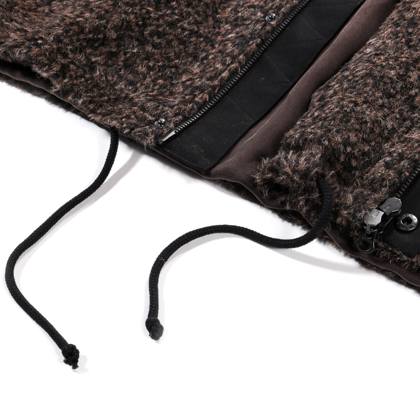 ARCHIE FUNNEL ZIP JACKET FELTED ALPACA WOOL