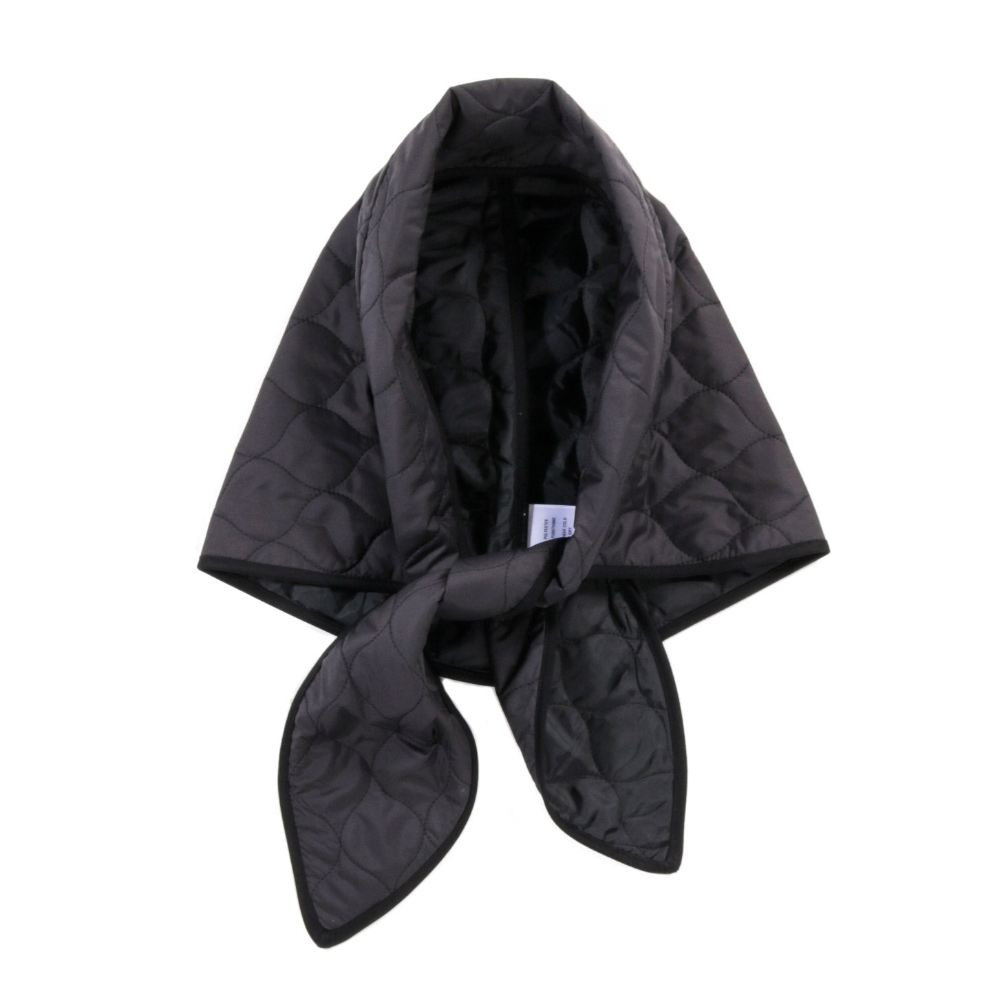 ARCHIE HEADSCARF BLACK QUILTED NYLON