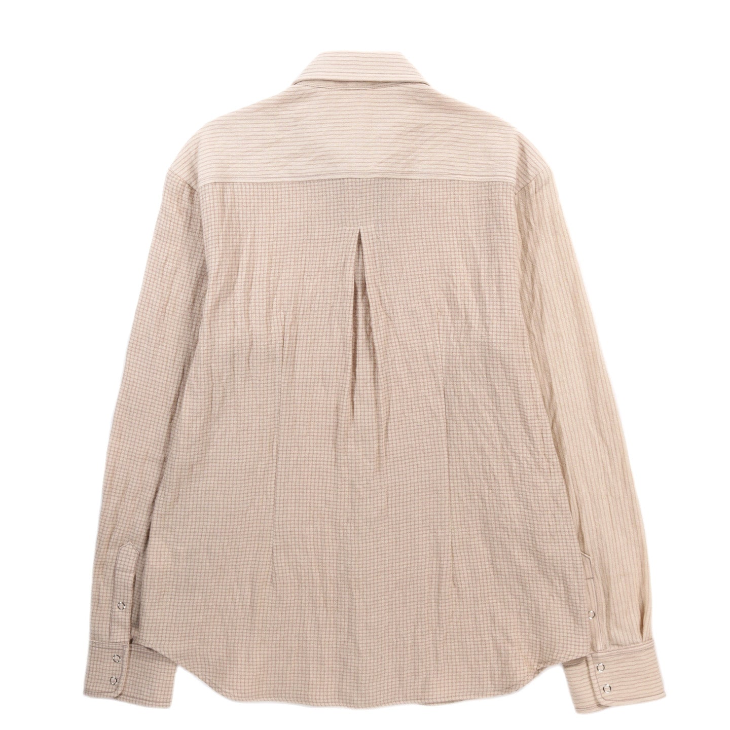 ARCHIE EVERGREEN SHIRT BEIGE WOOL COTTON GAUZE