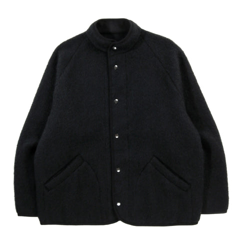 ARPENTEUR CONTOUR JACKET BRUSHED MOHAIR BLACK