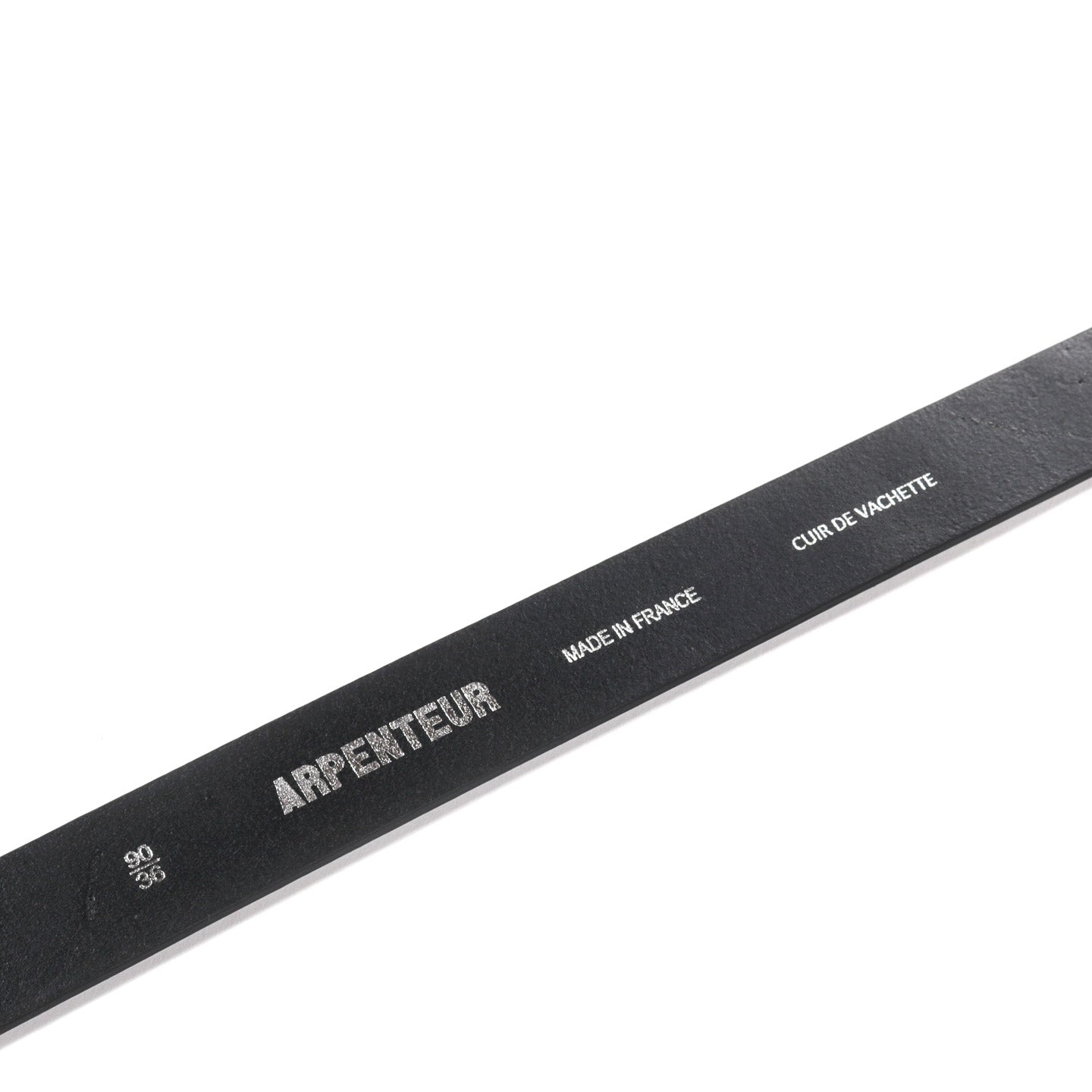 ARPENTEUR LOGIC LEATHER BELT BLACK