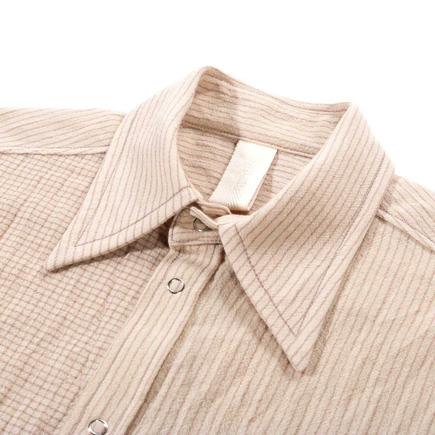 ARCHIE EVERGREEN SHIRT BEIGE WOOL COTTON GAUZE