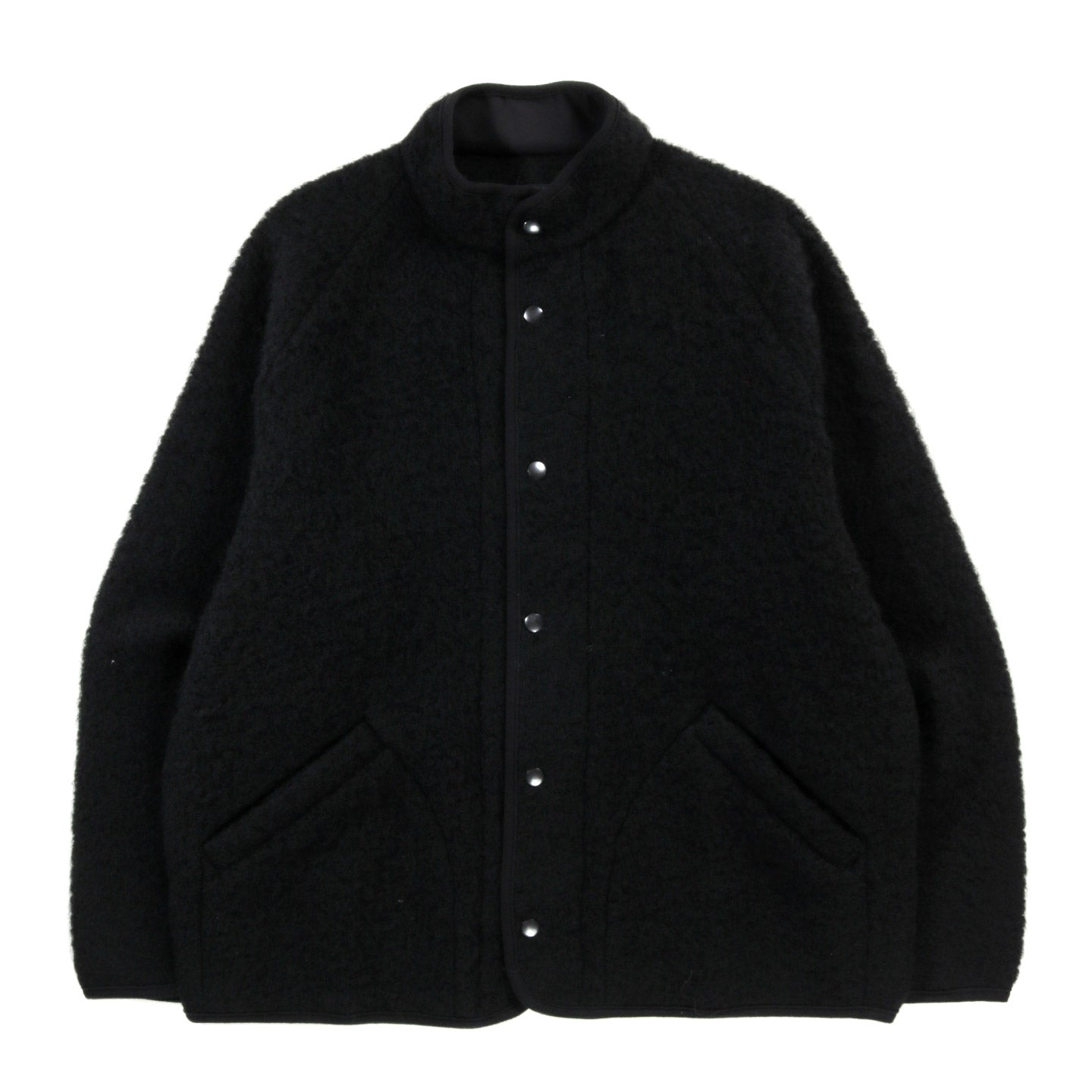 ARPENTEUR CONTOUR JACKET SHAGGY WOOL BLACK