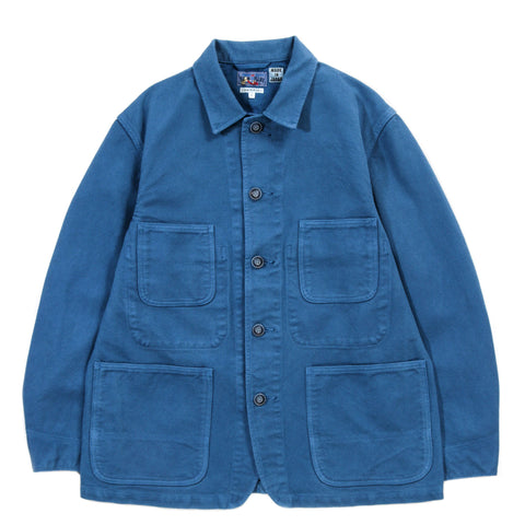 BLUE BLUE JAPAN BLUE INDIGO 'SASHIKO' COVERALL JACKET