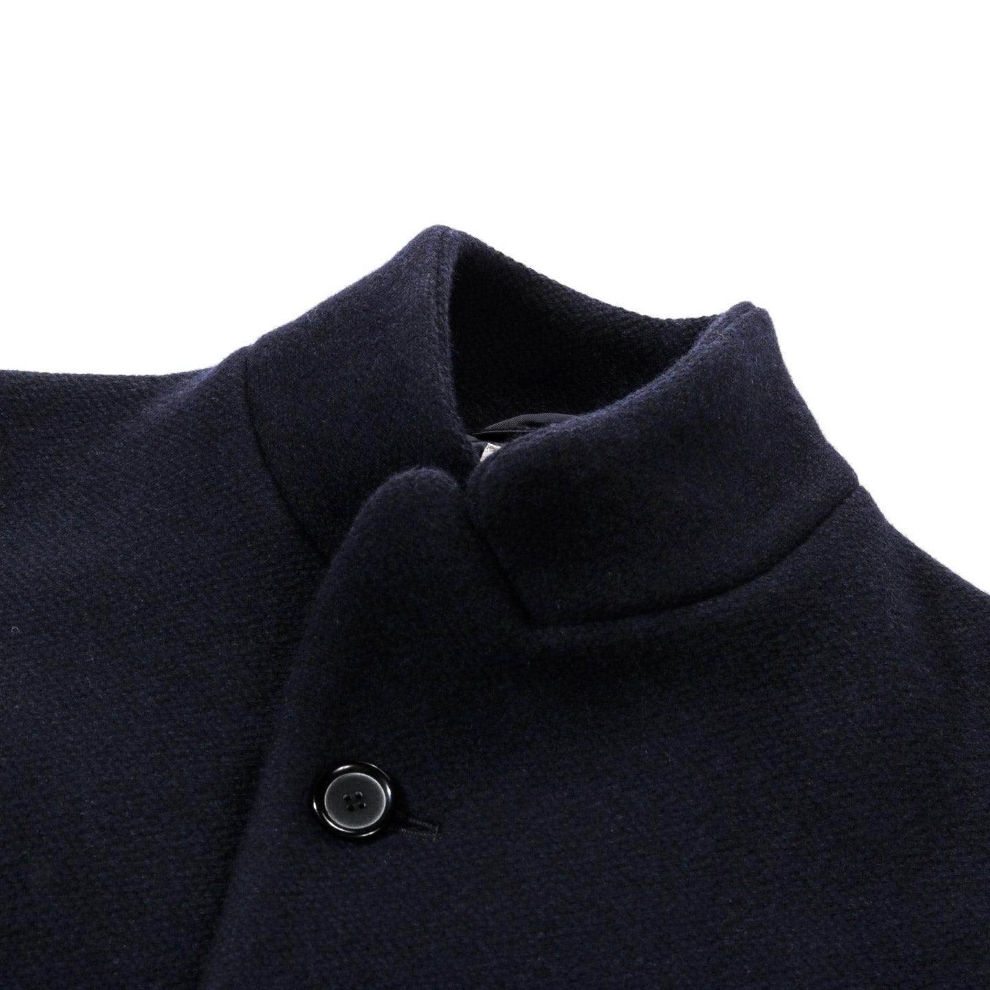 BLUE BLUE JAPAN DOBBY MELTON WOOL 5B JACKET DARK NAVY
