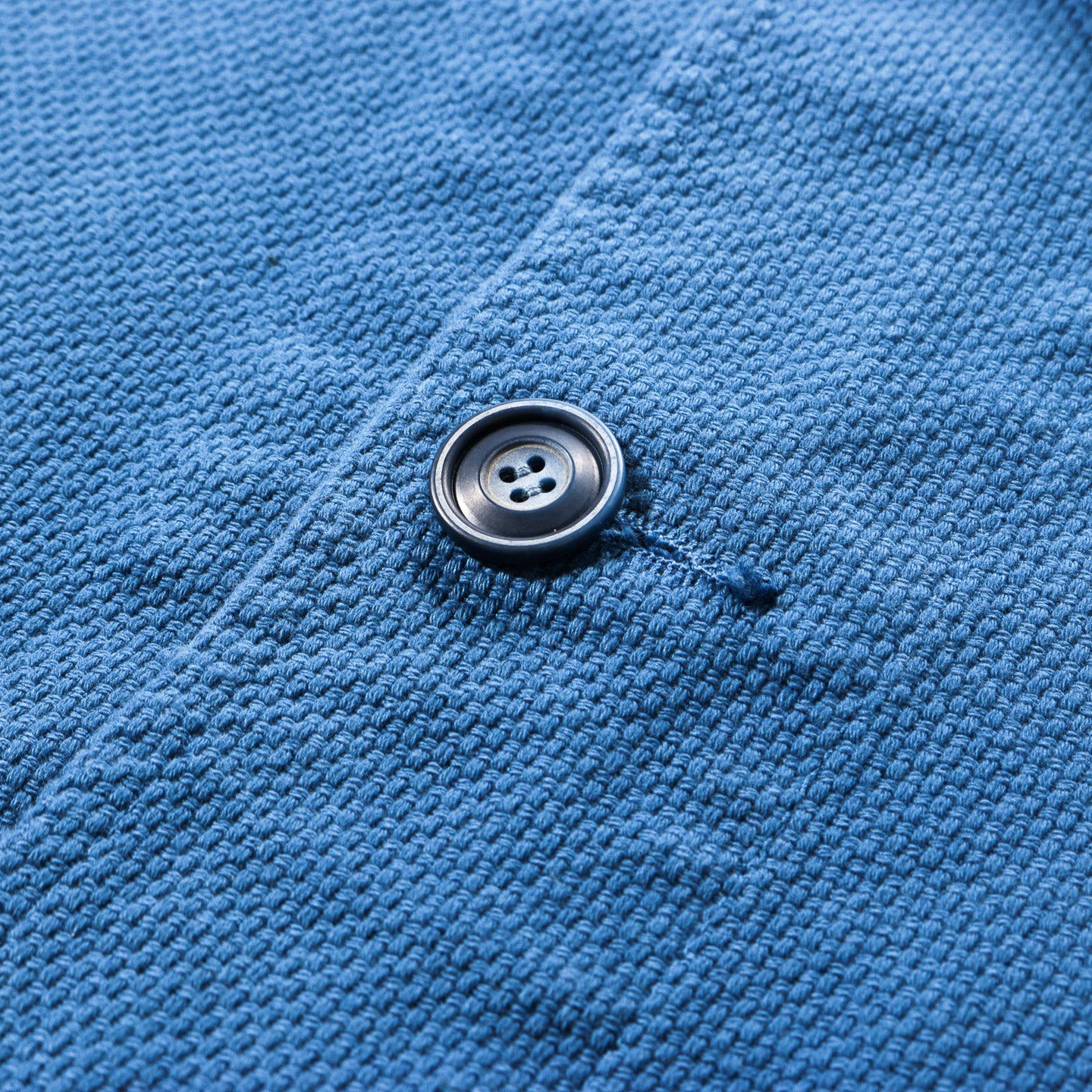 BLUE BLUE JAPAN BLUE INDIGO 'SASHIKO' COVERALL JACKET